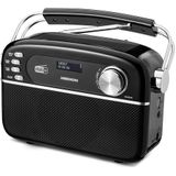 MEDION - Retro Radio - DAB+ - Bluetooth - Zwart