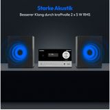 Medion Audio Systeem (E64088) - Bluetooth Speaker - Micro Audio Systeem met DAB+ Radio - CD Speler
