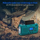 MEDION - E66806 - Noodradio - Zonne-energie - Dynamo Handzwengel - FM-radio - Zaklamp - SOS Noodfunctie