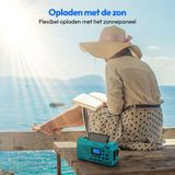 MEDION - E66806 - Noodradio - Zonne-energie - Dynamo Handzwengel - FM-radio - Zaklamp - SOS Noodfunctie