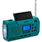 MEDION - E66806 - Noodradio - Zonne-energie - Dynamo Handzwengel - FM-radio - Zaklamp - SOS Noodfunctie