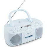 MEDION E65010 - Stereo Radio - Blauw - CD-speler - Cassette - USB-aansluiting - FM PLL Radio