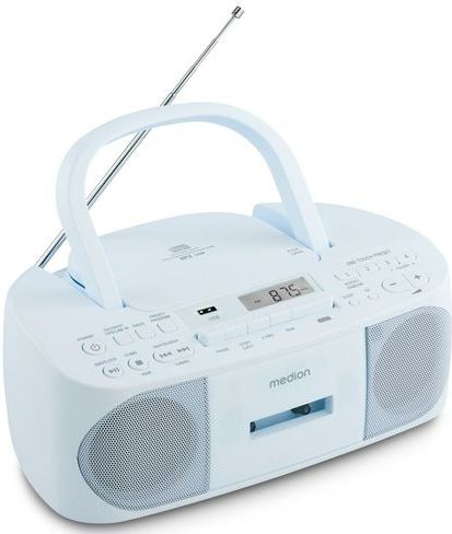 MEDION E65010 - Stereo Radio - Blauw - CD-speler - Cassette - USB-aansluiting - FM PLL Radio
