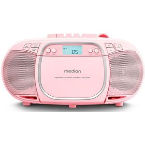 MEDION - LIFE MD44176 - CD/MP3/Cassettespeler - Zwart - Inclusief Netsnoer