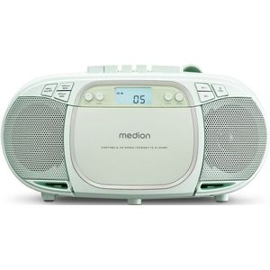 MEDION E66476 - Stereo Geluidssysteem - Groen - Boombox met CD-speler en MP3