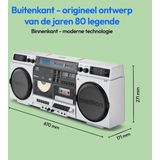MEDION - P66538 - Cassetterecorder - Retro Boombox - Groot - Met CD-speler en Bluetooth