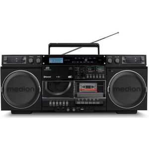 80's Retro Boombox - DAB+/PLL FM-Radio - Bluetooth - Cassettedeck