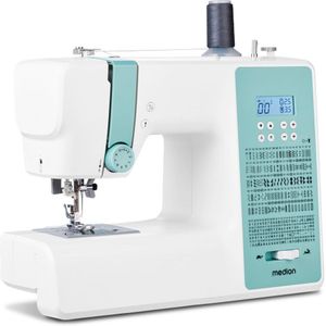 MEDION LIFE Digitale Nähmaschine SD36 (MD11881), einstellbare Stichlänge und Stichbreite, 270 Stichmuster, Integriertes Zubehörfach, 36 Watt Motorleistung
