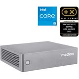 MEDION S06 MD35300 Intel® CoreTM i5 i5-1335U 16 GB DDR4-SDRAM 512 GB SSD Mini PC Zilver