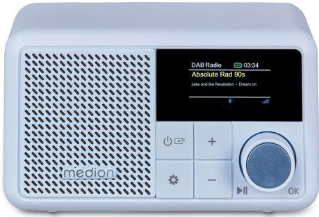 MEDION S66822 Draagbare DAB+ Radio - Blauw - Bluetooth - Oplaadbare Batterij