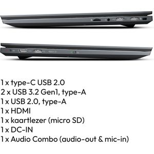 Medion - Akoya E15433 - Laptop - 15,6 inch - FHD - i5-1235U - 16GB RAM - 512GB SSD - Windows 11 Home