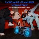 MEDION - P66538 - Cassetterecorder - Retro Boombox - Groot - Met CD-speler - Bluetooth - DAB+ Radio
