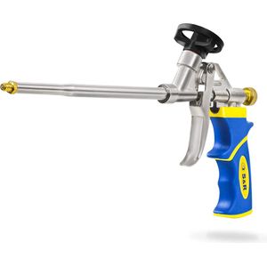 S&R - Schuimpistool - Voor Professionals - Roestvrijstaal - Vernikkeld Aluminium
