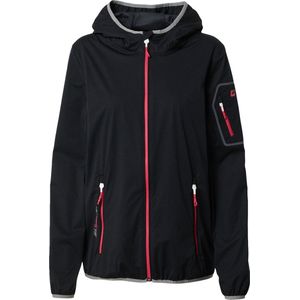 killtec Women's Softshelljack met capuchon, opvouwbaar - Trin WMN SOFTSHELL JCKT, black, 38, 36865-000