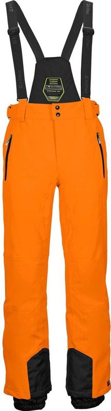 killtec heren Skibroek/functionele broek met afneembare riemen Enosh, dunkelorange, S, 30920-000