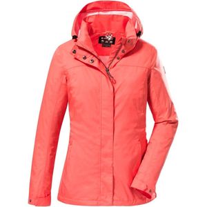 killtec Women's Functioneel jack met afneembare capuchon, waterdicht - KOS 131 WMN JCKT, coral, 42, 38374-000