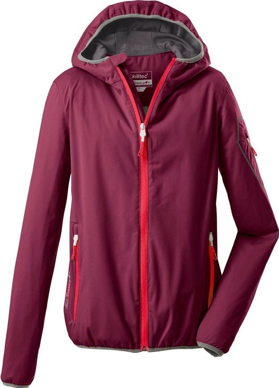 killtec - Trin WMN SOFTSHELL JCKT - Softshelljack - Dark Rose - Opvouwbaar - Waterafstotend