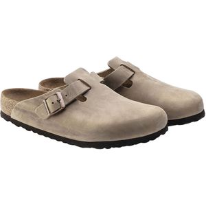 Klomp Birkenstock Unisex Boston Soft Footbed Oiled Leather Tobacco Brown Regular-Schoenmaat 45