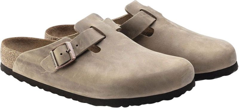 Klomp Birkenstock Unisex Boston Soft Footbed Oiled Leather Tobacco Brown Regular-Schoenmaat 44