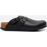 Birkenstock - Kay SL LE - Heren Klomp - Zwart - Leer - Antislip Zool