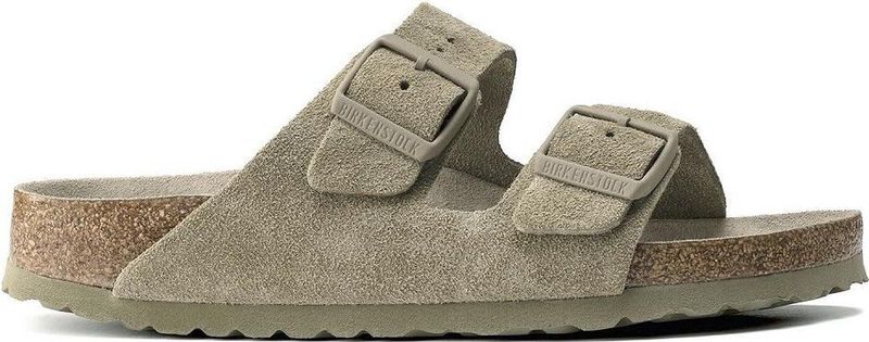 Birkenstock - Arizona - Slippers - Groen - Suède