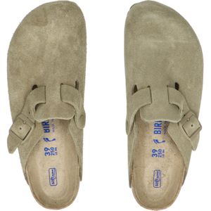 Birkenstock - Boston - Clog - Suède - Dames - Zwart