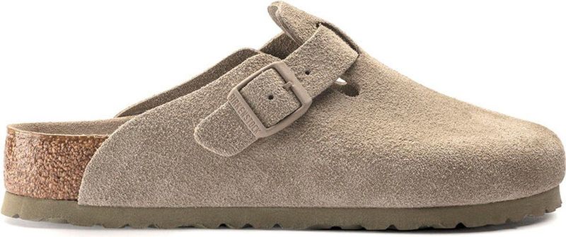 Birkenstock - Boston - Herenslippers - Groen - Suède - Anatomisch Voetbed