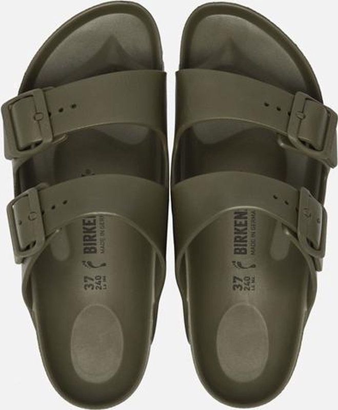 Slipper Birkenstock Unisex Arizona EVA Khaki Narrow