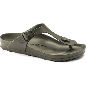 Birkenstock Slippers - Donkergroen - EVA - Verstelbare Voetband