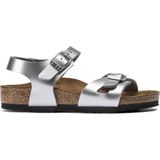 Birkenstock Sandaal Rio 1019201 Metallic Zilver Smal