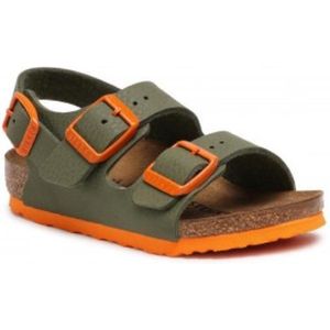 Birkenstock Milano Kids Sandalen Desert Soil Moss Green Narrow-fit | Groen | Imitatieleer | Maat 25