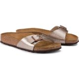 Slipper Birkenstock Women Madrid Birko-Flor Graceful Taupe Narrow-Schoenmaat 37