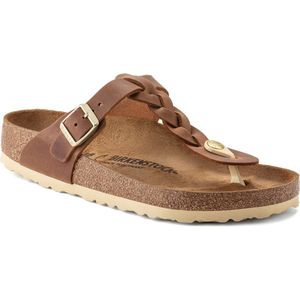 Birkenstock - Gizeh - Teenslippers - Bruin - Kurk-Latex Voetbed