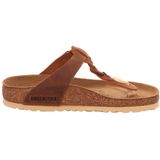 BIRKENSTOCK - Gizeh Braided - Slippers - Cognac - Leer