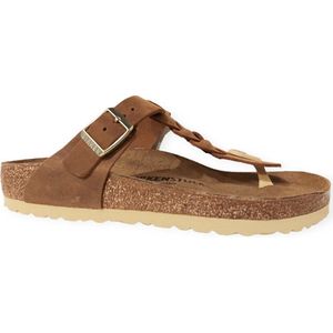 Birkenstock Gizeh Braided Oiled Leather - Cognac Regular