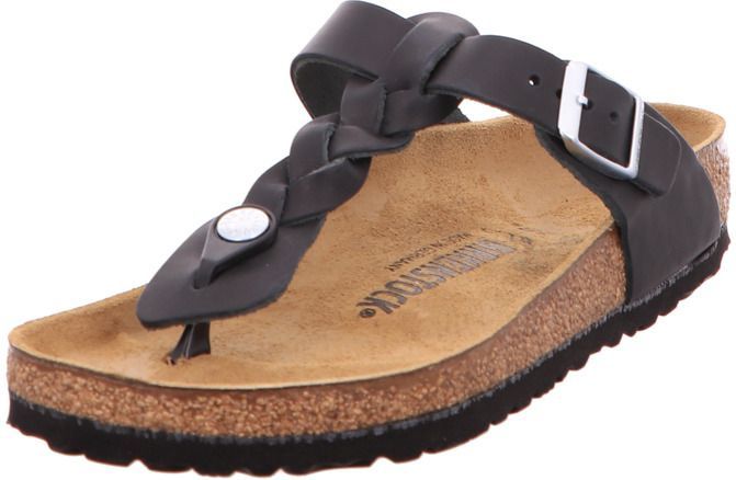 Birkenstock - Gizeh - Teenslipper - Effen - Leer - Platte Hak
