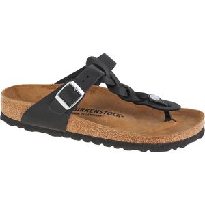 Birkenstock Gizeh Braided F21360 Vrouwen Zwart Slippers