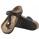 Birkenstock - Gizeh Gevlochten Slippers - Zwart - Leer