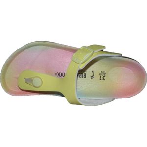 Birkenstock - Slippers - Geel - Maat 31 - Smalle Pasvorm