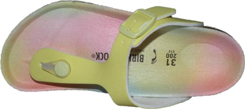 Birkenstock - Slippers - Geel - Maat 31 - Smalle Pasvorm