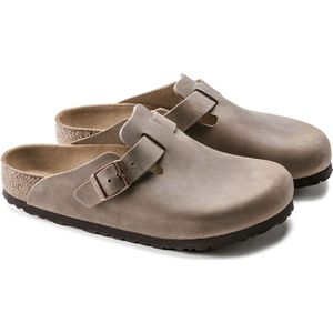 Birkenstock - Boston - Sandalen - Zwart - Nubuck Leer