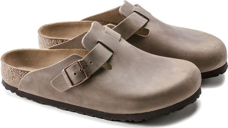 Birkenstock - Boston - Sandalen - Zwart - Nubuck Leer