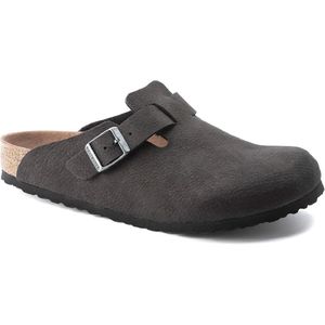 Birkenstock - Heren - Boston SYN 1023624 Desert Dust Black VEG Narrow - Desert Dust Black - maat 46