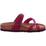 Birkenstock Mayari damesslippers, sandalen, vetleer, comfortabel voetbed, vrije tijd, effen, fuchsia, leer, festival fuchsia, 40 EU