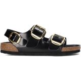 Birkenstock - Milano Big Buckle Sandal - Sandalen - Zwart - Leer