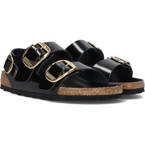 Birkenstock - Milano Big Buckle Sandal - Sandalen - Zwart - Leer