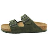Birkenstock - Arizona - Slippers - Groen - Suede