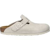 Birkenstock - Boston - Pantoffels - Beige - Nubuck - Dames