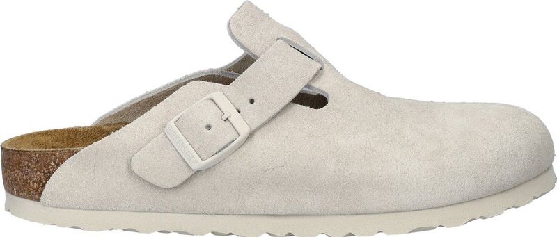 Birkenstock - Boston - Pantoffels - Beige - Nubuck - Dames