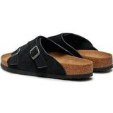 Muiltjes - Zürich - Effen - Leer/Suède - Anatomisch Voetbed - Open Toe